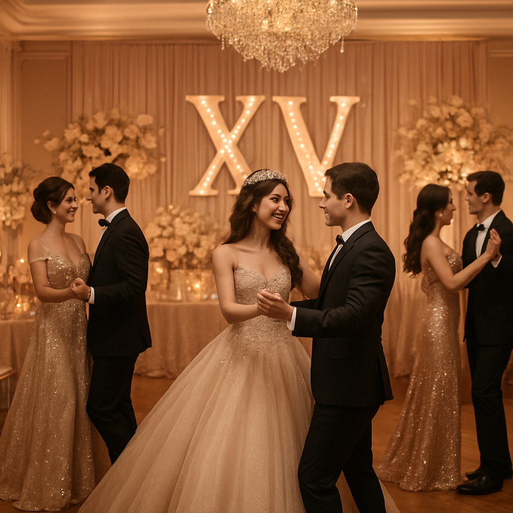 XV celebración elegante